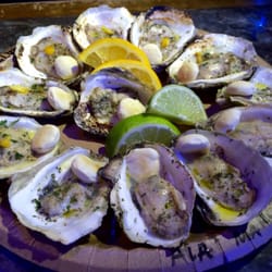 Flambé oysters!!!! Soooo good!!!