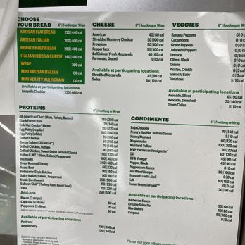 Subway - Menu items - Sandwiches Near Me - Mountain Iron, Minnesota Subway - Menu items - Sandwiches Near Me - Mountain Iron, Minnesota
