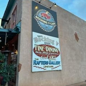 Rocking V Cafe - Rocking V Cafe sign - New American Near Me - Kanab, Utah Rocking V Cafe - Rocking V Cafe sign - New American Near Me - Kanab, Utah