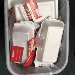 We threw all our coupons out.