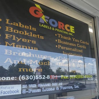 G-Force Labels & Printing - Printing Services Near Me - Plano, Illinois