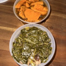 Yams and collards