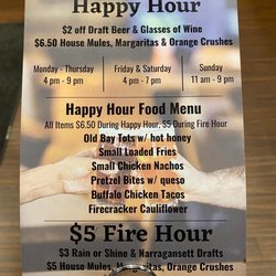 Buffalo Wing Factory - Happy Hour Menu 11/22