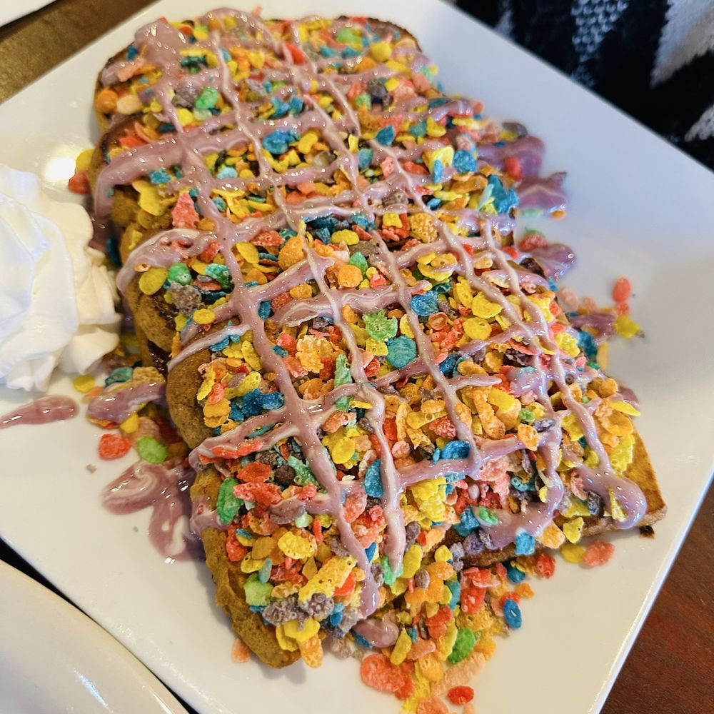 Mt. Kisco Diner - Gluten Free Fruity Pebbles French Toast - Diners Near Me - Mount Kisco, New York Mt. Kisco Diner - Gluten Free Fruity Pebbles French Toast - Diners Near Me - Mount Kisco, New York