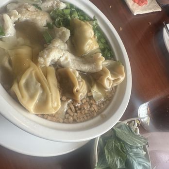 Jacky's Galaxie Restaurant - Chicken rice noodle soup with bean sprouts, won tons and Thai basil. - Sushi Bars Near Me - North Providence, Rhode Island Jacky's Galaxie Restaurant - Chicken rice noodle soup with bean sprouts, won tons and Thai basil. - Sushi Bars Near Me - North Providence, Rhode Island