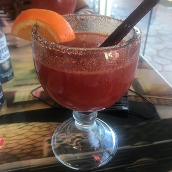 El Tapatio Mexican Restaurant - a margarita with a slice of orange - Mexican Near Me - Wilmington, Delaware