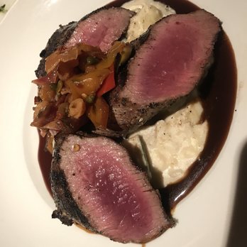 Seasons 52 - Kona-Crusted Lamb Loin* The best! - New American Near Me - Costa Mesa, California Seasons 52 - Kona-Crusted Lamb Loin* The best! - New American Near Me - Costa Mesa, California