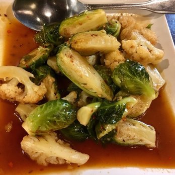 Sukho Thai - Brussels sprouts and cauliflower - Thai Near Me - Bellevue, Washington Sukho Thai - Brussels sprouts and cauliflower - Thai Near Me - Bellevue, Washington