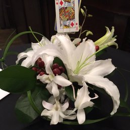Casino themed arrangement