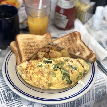 Fishin' Pier Grille South - Jumbo Crab Meat Omelette - Breakfast & Brunch Near Me - Stone Harbor, New Jersey