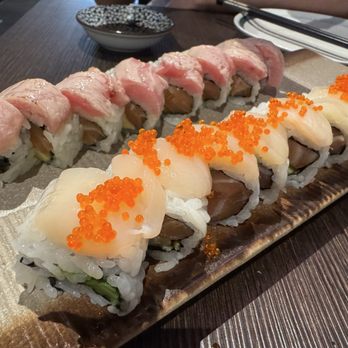 Spiral Flame - Double Toro Roll, Romeo and Juliet Roll - Japanese Near Me - San Bruno, California Spiral Flame - Double Toro Roll, Romeo and Juliet Roll - Japanese Near Me - San Bruno, California