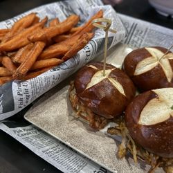 Becker's Bar & Grill - Choose 3 Sliders & Side (upcharge of $2 for sweet potato fries)