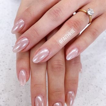 The Nail Lab Buckhead - My gorgeous pearly wedding nails! - Nail Salons Near Me - Atlanta, Georgia