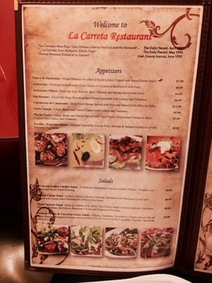 Menu photo 5 La Carreta Peruvian Restaurant Orem, UT