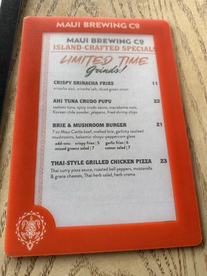 Menu photo 4 Maui Brewing Company Kihei, HI Menu photo 4 Maui Brewing Company Kihei, HI