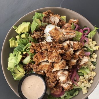 Slater's 50/50 - Southern Fried Cobb Salad - Burgers Near Me - Denver, Colorado Slater's 50/50 - Southern Fried Cobb Salad - Burgers Near Me - Denver, Colorado