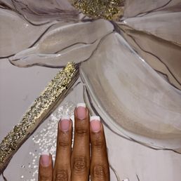 French tip w/ gel builder + dip powder French tip w/ gel builder + dip powder