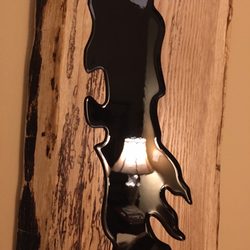Adirondack Live Edge - Reflective properties of the epoxy.