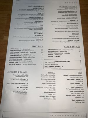 Menu photo 2 Matadora Woburn, MA