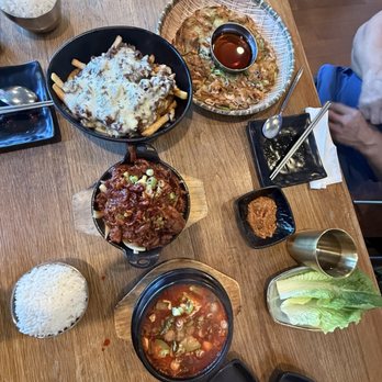 Spoon - Gangnam fries, spicy pork, soon Soft Tofu Stew, seafood pancake - Korean Near Me - Berkeley, California