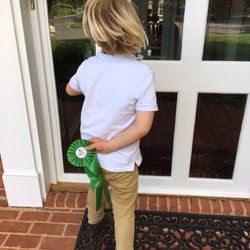 Misty Brae Farm - Could not wait to show grandma his ribbon. He was so proud.