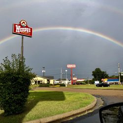 Wendy's - Stunning. Double rainbow after the storm.