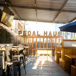 Pedal Haus Brewery - dog friendly patio chandler