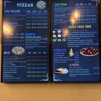 Brick Oven Pizzeria - menu - Pizza Near Me - Glendale, California