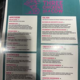 Menu...Burgers and other items
