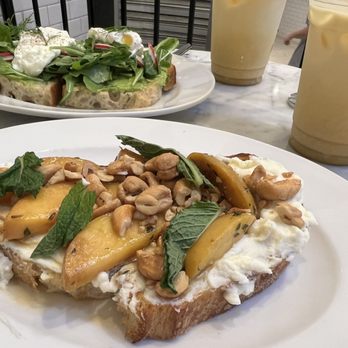 Tatte Bakery & Cafe | Boston Catering - Roasted peach ricotta toast - seasonal and amazing! - Bakeries Near Me - Boston, Massachusetts Tatte Bakery & Cafe | Boston Catering - Roasted peach ricotta toast - seasonal and amazing! - Bakeries Near Me - Boston, Massachusetts