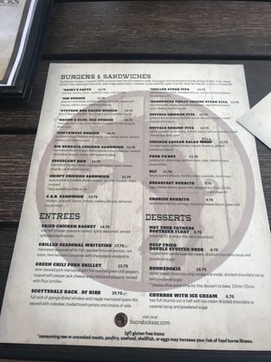 Menu photo 4 Boondocks Patio & Grill Scottsdale, AZ Menu photo 4 Boondocks Patio & Grill Scottsdale, AZ