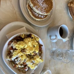 Capitol Cafe Pancake House & Restaurant - Greek skillet with pancakes
