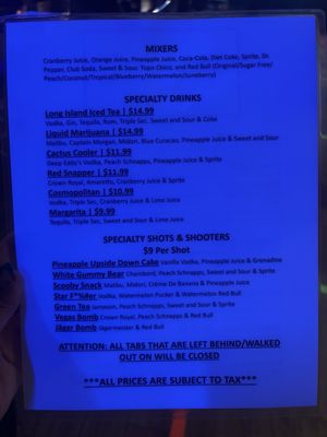 Menu photo 2 Cosmic Mayhem Blacklight Mini Golf and Bar San Antonio, TX Menu photo 2 Cosmic Mayhem Blacklight Mini Golf and Bar San Antonio, TX