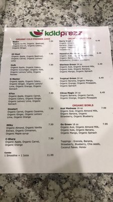 Menu photo 7 koldprezz Katy, TX