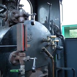 Feldbahnmuseum - Im Führerstand der Dampflok
