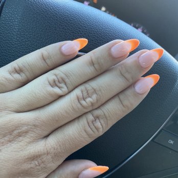 Blooming Nail Bar - Peachy orange #024 - Nail Salons Near Me - Burbank, California
