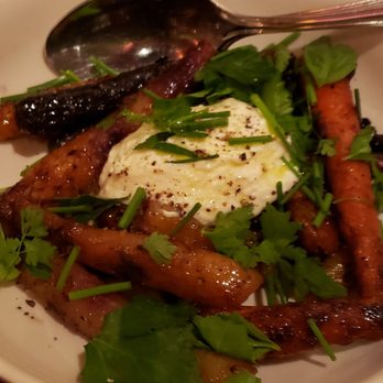 Charcoal Venice - Charcoal roasted carrots, sheep ricotta, honey, black pepper $14 - New American Near Me - Venice, California Charcoal Venice - Charcoal roasted carrots, sheep ricotta, honey, black pepper $14 - New American Near Me - Venice, California