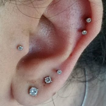 A Body Mod - Double helix, thirds,and tragus - Piercing Near Me - Medford, Oregon