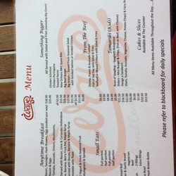 Wave Cafe and Restaurant - Menu