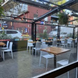 Outdoor covered dining Outdoor covered dining