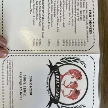 Turkey Lake Restaurant & Tavern - Menu - New American Near Me - Lagrange, Indiana Turkey Lake Restaurant & Tavern - Menu - New American Near Me - Lagrange, Indiana