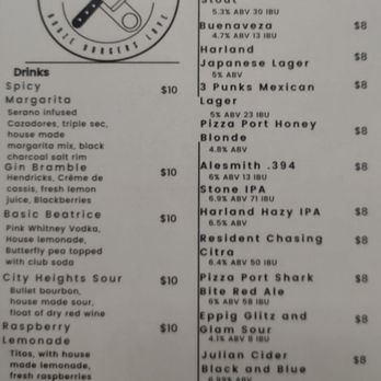 Key & Cleaver - Drinks menu - Burgers Near Me - San Diego, California Key & Cleaver - Drinks menu - Burgers Near Me - San Diego, California