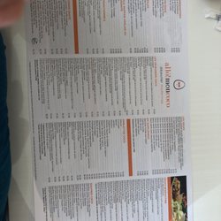 Allô! Mon Coco - Menu