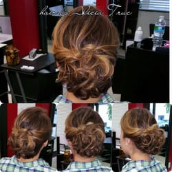 Femme Fatale Salon and Spa - Balayage highlights with Updo