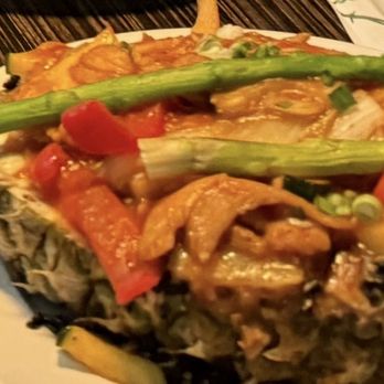 Sun Cuisines - Pineapple Boat with Seafood - Burmese Near Me - Williamsville, New York