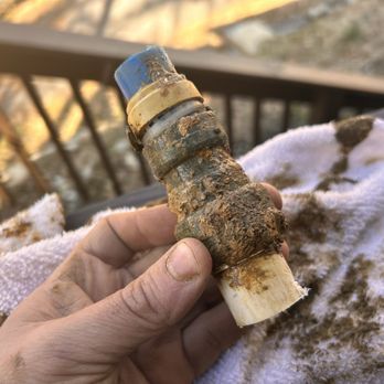 Huff Steve Plumbing - The broken fitting up close. It had corroded because the installer didn't wrap the brass fitting. - Plumbing Near Me - Kingsport, Tennessee Huff Steve Plumbing - The broken fitting up close. It had corroded because the installer didn't wrap the brass fitting. - Plumbing Near Me - Kingsport, Tennessee