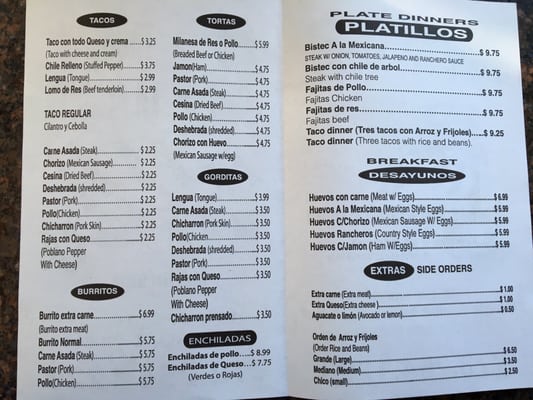 Menu photo 8 Taqueria La Placita -2 Chicago, IL Menu photo 8 Taqueria La Placita -2 Chicago, IL