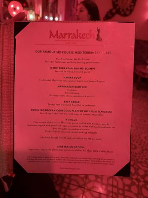 Menu photo 6 Marrakech Las Vegas, NV Menu photo 6 Marrakech Las Vegas, NV