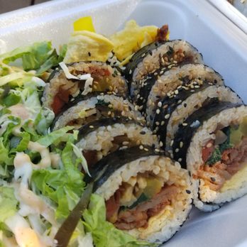 Kimbop - Spicy pork Kimbop $10.99 - Asian Fusion Near Me - Wheeling, Illinois Kimbop - Spicy pork Kimbop $10.99 - Asian Fusion Near Me - Wheeling, Illinois