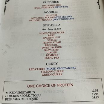 A-1 Thai Restaurant - Lunch menu - Thai Near Me - West Palm Beach, Florida